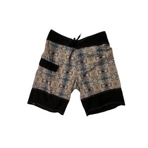 Jammin On AQUADELICS Mens Board Shorts Swim Trunks Psychadelic Sz 34